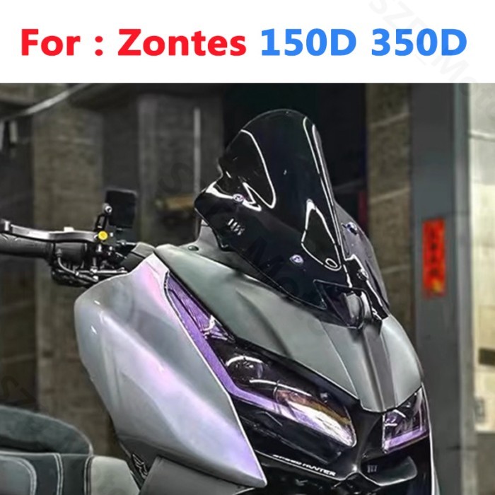 Windshield For Zontes ZT150D ZT350D ZT150T-D ZT350T-D3 150 350 D 150D 350D Motorcycle Sport Windscr