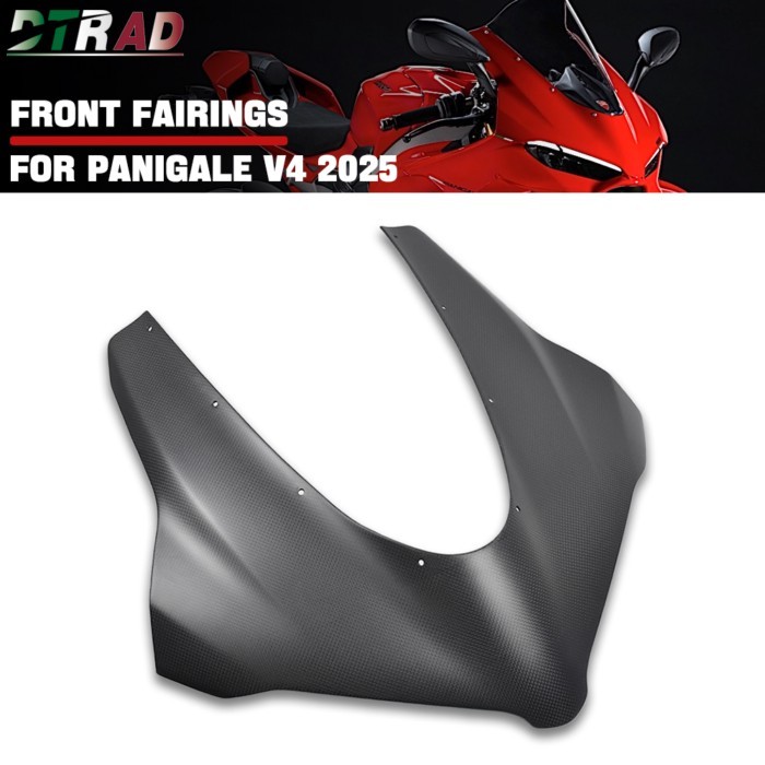 For DUCATI Panigale V4 V4S V4R 2025+ 100% Carbon Fiber Front Fairings Head Hood Cowl Cover Motorcyc