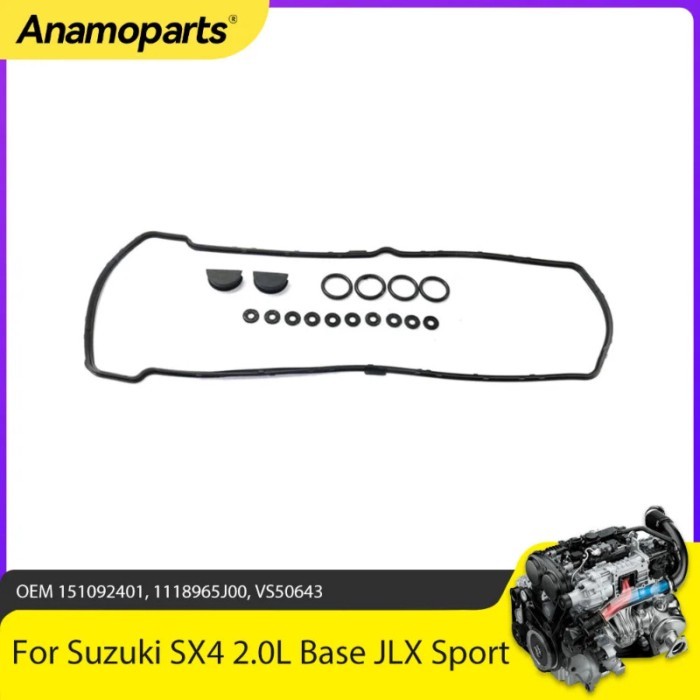 Engine Parts Valve Cover Gasket Set Fit 2.0 L L4 GAS For Suzuki SX4 2.0L Base JLX JX Sport 2007-200