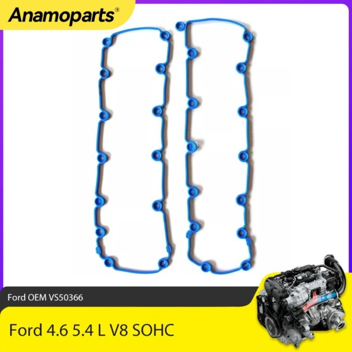 Engine Parts Valve Cover Gasket Set Fit 4.6 5.4 L For Ford 4.6L 5.4L V8 SOHC 1996-2004 OEM VS50366