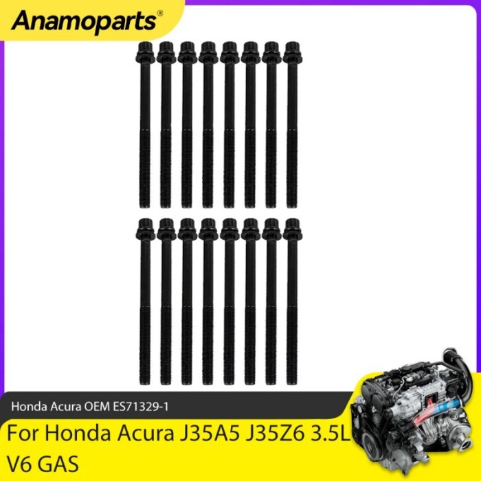 Engine Parts Cylinder Head Bolt Set Fit 3.5 L For Honda Accord Acura Crosstour Pilot TL J35A5 J35Z6