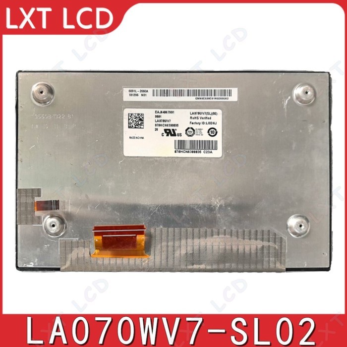 LCD Screen Display Panel For LA070WV7-SL02 Original 7Inch LA070WV7 SL02 (SL)(02) For Honda Civic 10