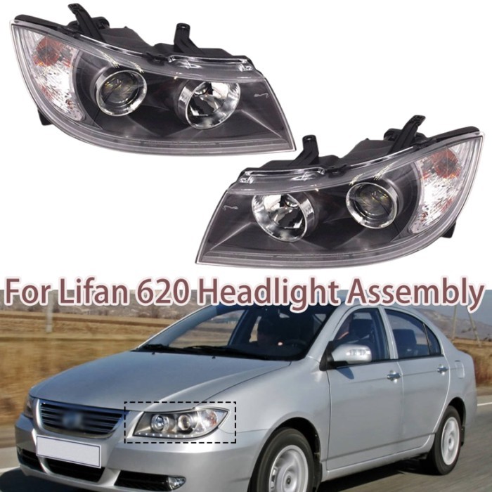 Car Headlights Headlight Assembly Front Lights For Lifan 620 Auto Headlamp with Led Light Lamp Unit