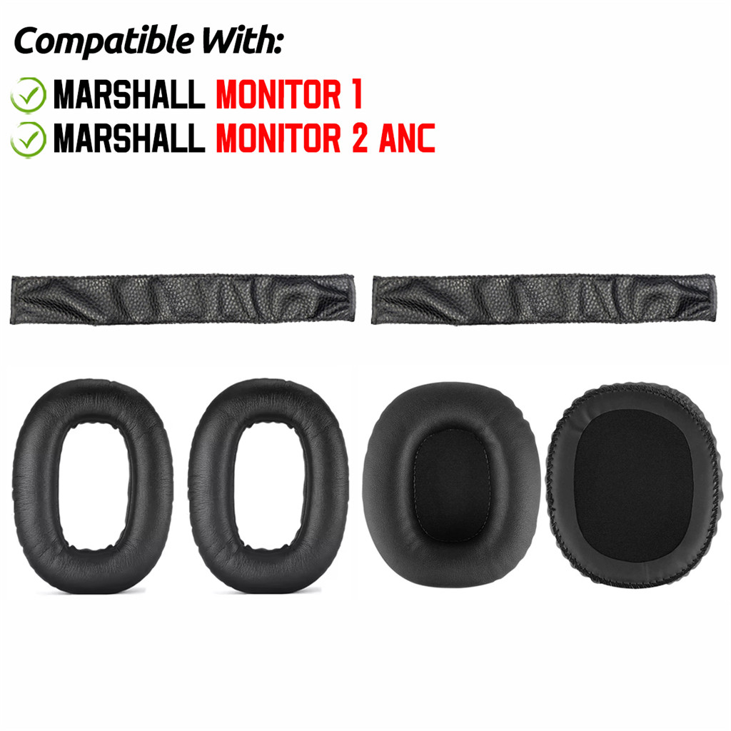 สําหรับ Marshall Monitor III 3 ANC หูฟังแผ่นรองหูฟังฟองน้ําชุดหูฟัง Earmuffs ฝาครอบ Mic เปลี่ยนฝาครอบ