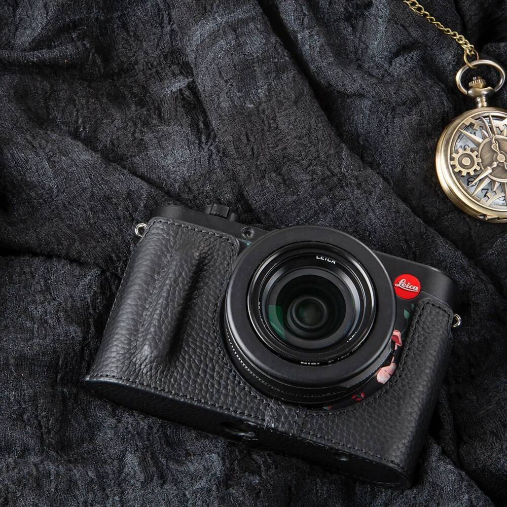 ของแท้หนังครึ่งกระเป๋า D-Lux 8 สําหรับ Leica D-Lux 8 กรณี Handmake หนังกระเป๋ากล้องอุปกรณ์ถ่ายภาพ