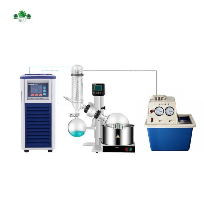HJLab 5L 5000ml Evaporador Rotativo Rotary Evaporator with Chiller and Pump