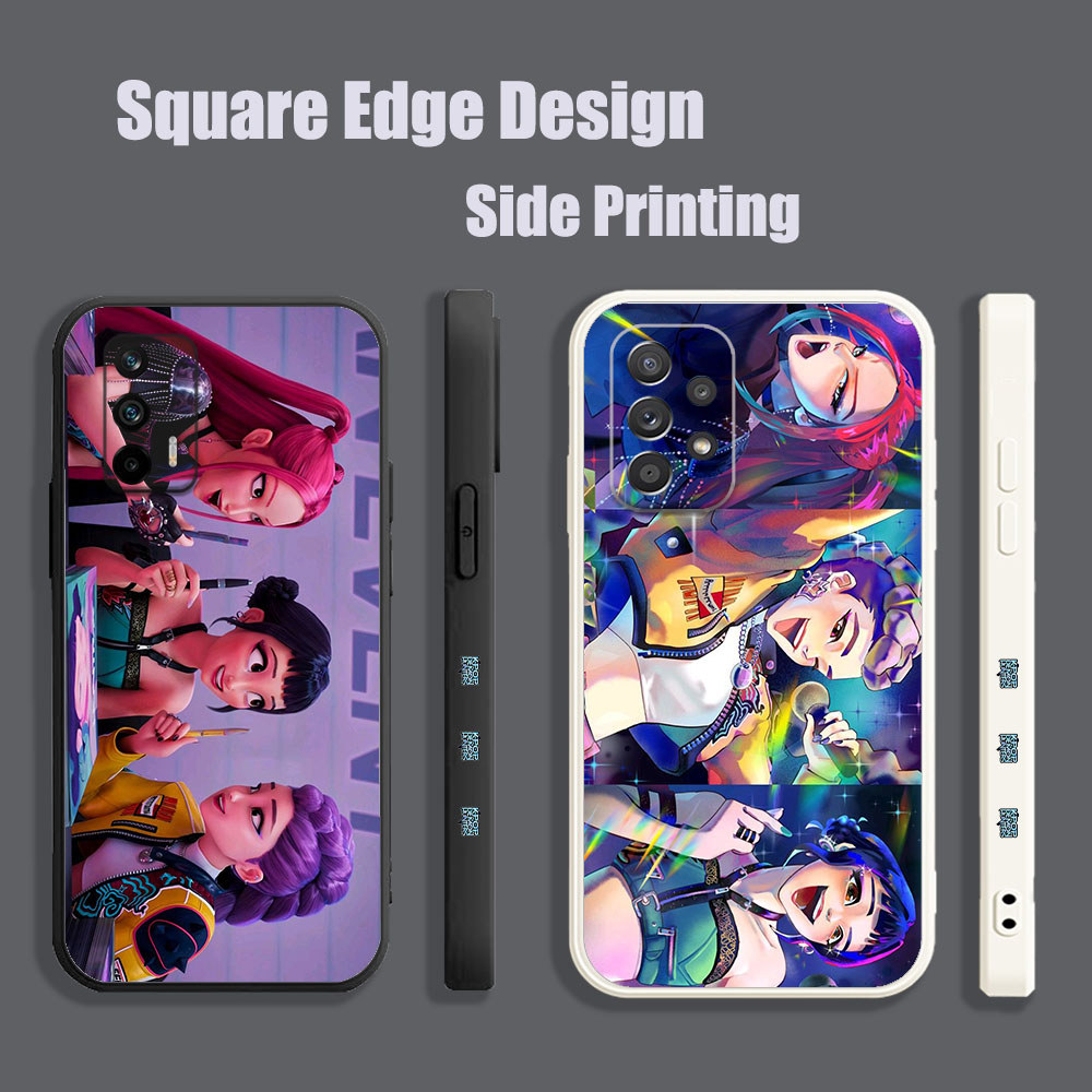 สําหรับOPPO A71 F9 Pro Reno6 Z Reno5 A94 A8 A31 2020 A1K A7X Kpop Demon Huntersสีชมพูสุนทรียศาสตร์KZ