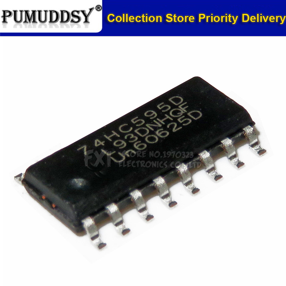 50PCS 74HC595D 74HC595 SOP16 SOP SN74HC595DR SMD ใหม่เดิม