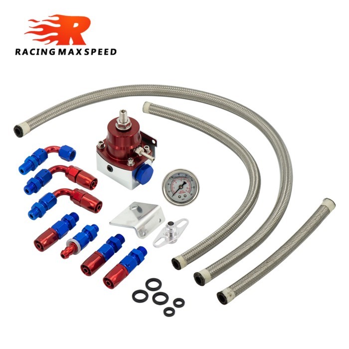 Universal fpr AN6 Fitting EFI fuel pressure regulator For 7MGTE MKIII with hose line.Fittings.Gauge