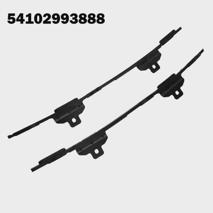 2pc Car Roof Sunroof Curtain Rail Sliding Brackets Roof Rack Rail End Covers For BMW For X1 E84 09-