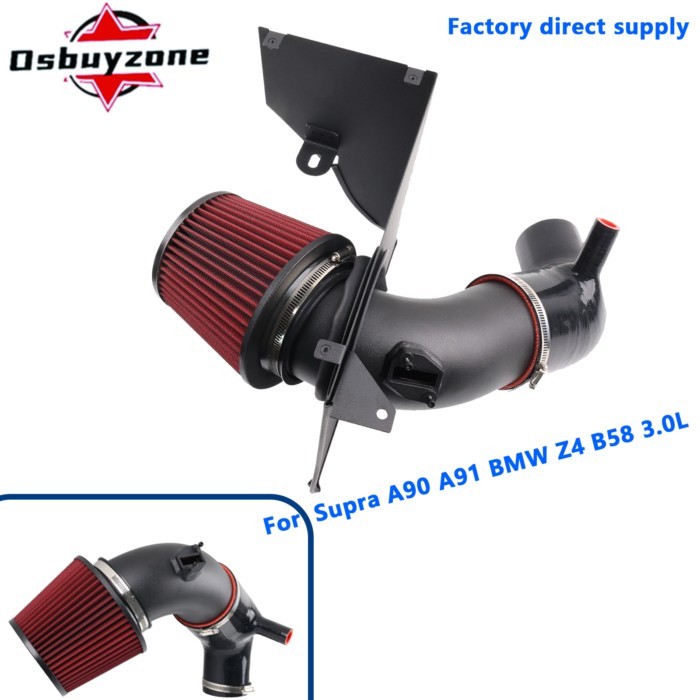 Delivers air to turbocharger  4" Cold Air Intake Pipe Kit For A90 A91 BMW Z4 B58 3.0L Turbo Inlet S