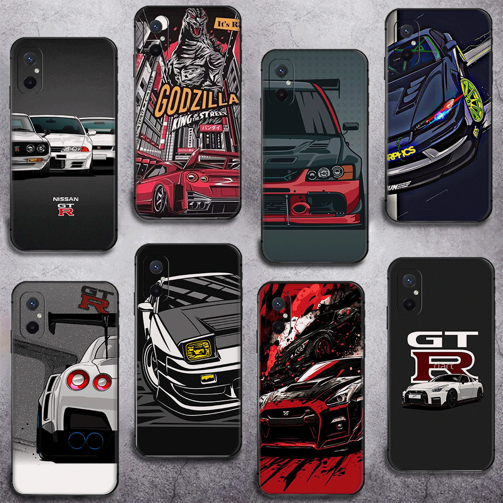 Redmi Note 7 8 9 10 4G Pro Max 8T 9S 9T ความเข้ากันได้เคสโทรศัพท์ TPU ฝาครอบป้องกันแบบนุ่ม GTR R34 s