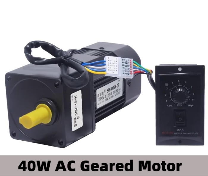 40W 220V AC Geared Motors 5RK40GN-CF Induction Small Machine 2.7/4.5/6.9/12.5/18/22/27/33/54/67/90/