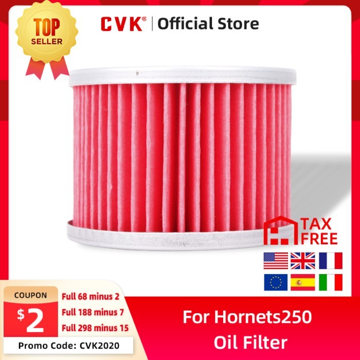 CVK  Replacement High Quality Oil Filter Element cleaner For HONDA Hornet JADE Magna 250 VT250 JADE