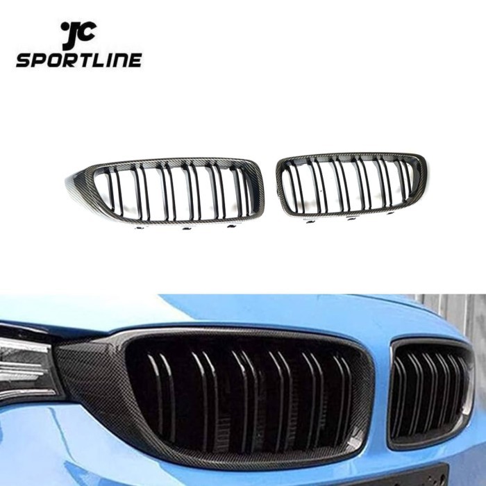 F32 Carbon Fiber Mesh Grill Kidney For BMW F32 428I 435I 2014-2015