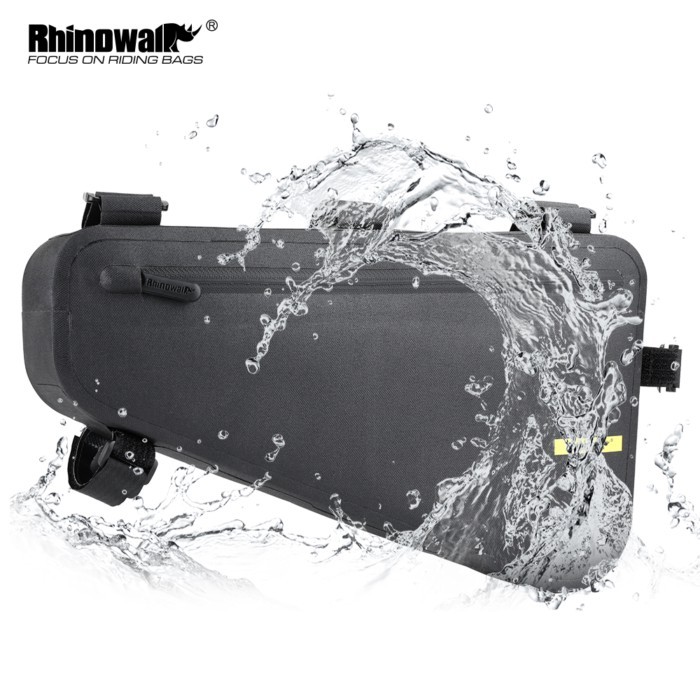 Rhinowalk Bicycle Frame Bag 4L Waterproof Big Capacity Triangle Bag Bicycle Frame Tube Bag Cycling