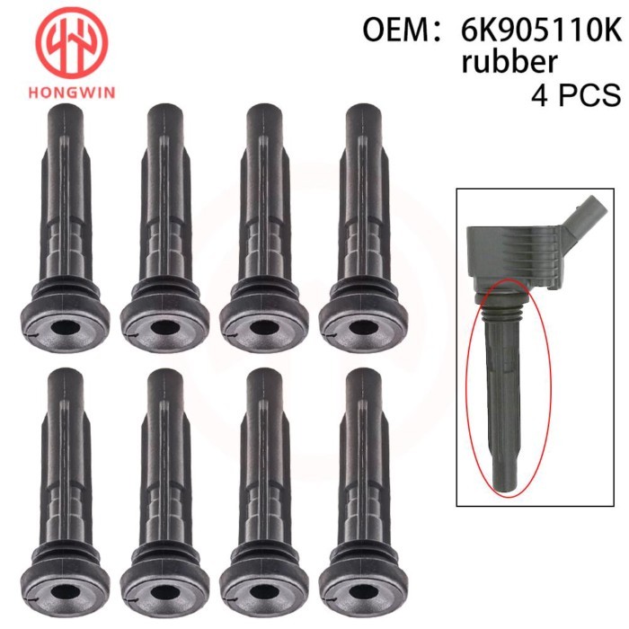 New Spark Plug Cap Ignition Coil Rubber 6K905110K For Volkswagen GTI 06J905110D 06J905110E 06J90511