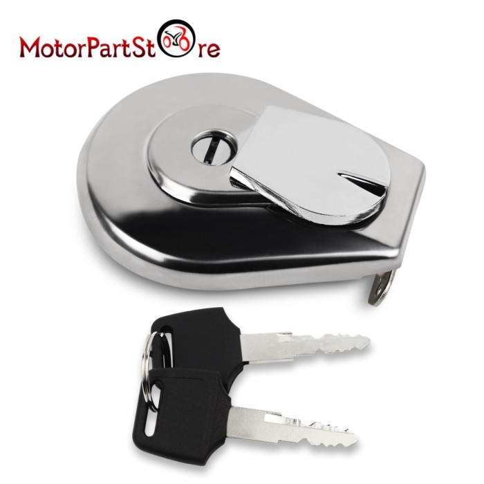 Chrome Fuel Gas Cap Tank Cap Cover Lock with key for Honda VF700 VF750 VT500 VT700 VT750 GL1500 VF1