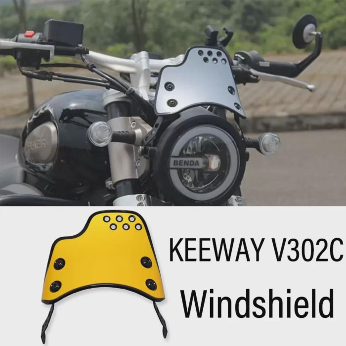 New Motorcycle Accessories Fit KEEWAY V302C Retro Style Windshield Apply For KEEWAY V302C V302 C V