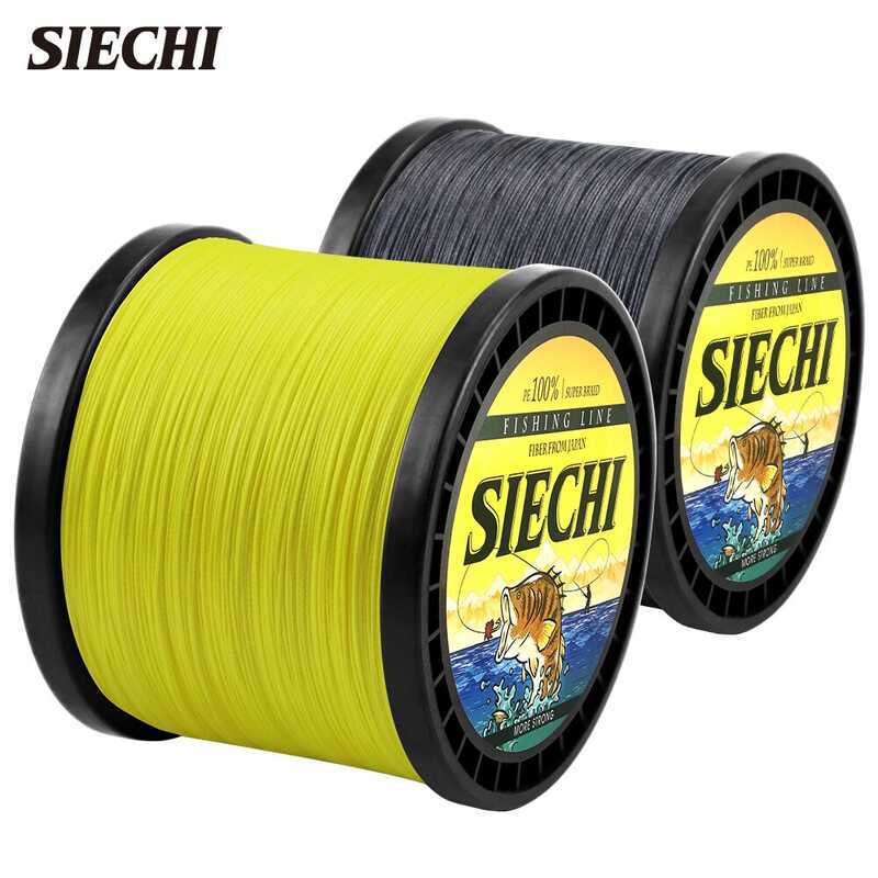 ❤ SIECHI สายเบ็ดตกปลา PE แบบถัก 8 เส้น 1000 เมตร คุณภาพสูง