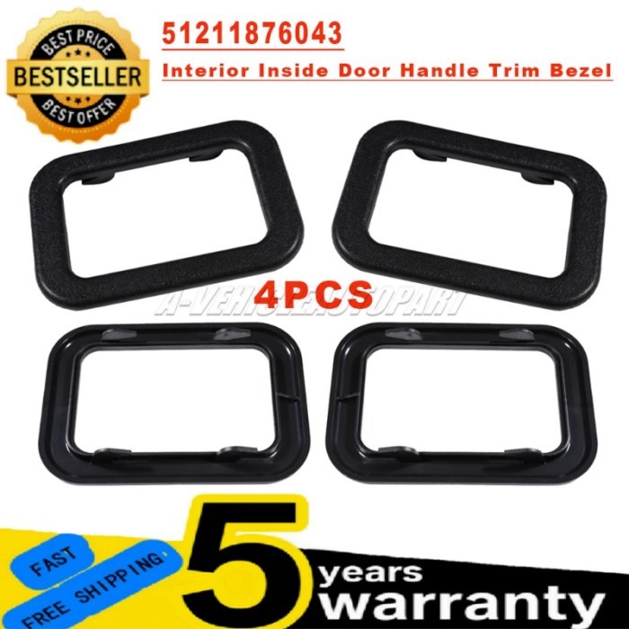 4PCS For BMW E30 E28 E24 E23 318i 325e 325i 325is 524TD 528E 533i 633csi Car Interior Door Handle C