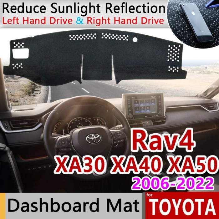 for Toyota Rav4 XA30 XA40 XA50 2006~2022 RAV 4 30 40 50 Anti-Slip Mat Dashboard Cover Pad Sunshade