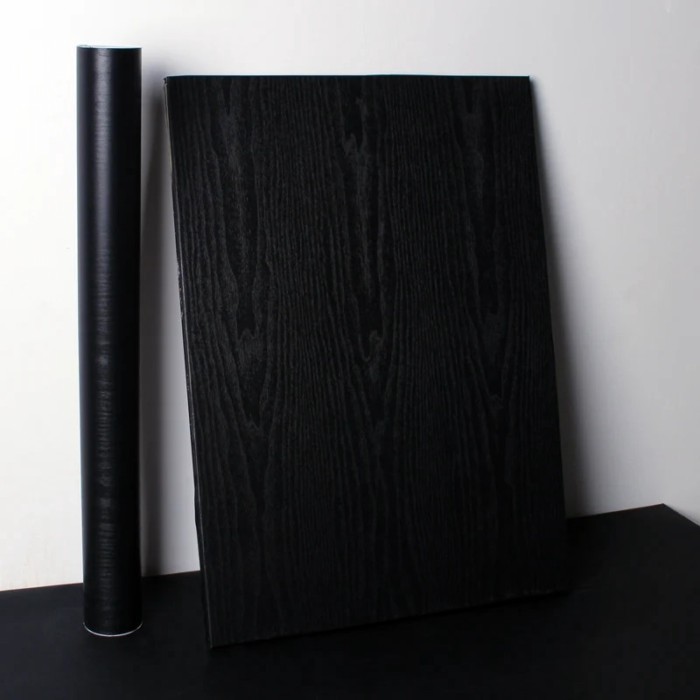 Car Sticker Matte Self-adhesive Wood Grain Textured Vinyl Film Car Interior Decoration Sticker Wood