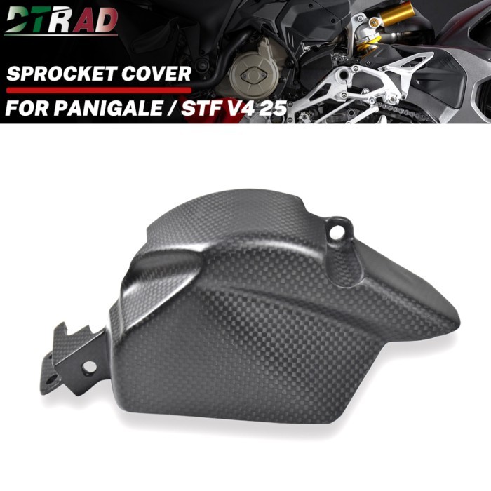 2025 For DUCATI Panigale V4 S Streetfighter V4S 2025 Carbon Fiber Sprocket Cover Protection Fairing