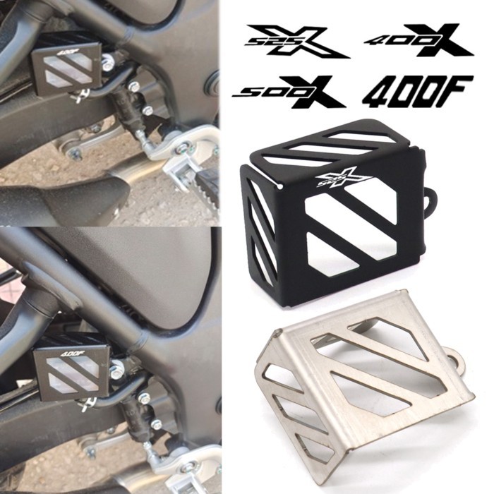 For Colove KY400X KY500X 400X 400F 500X 525X Motorcycle Rear Brake Pump Fluid Tank Reservoir Guard