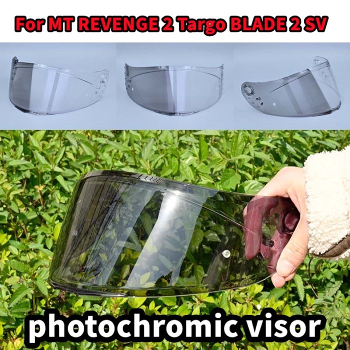 mt v14 Photochromic Visor for MT Helmet REVENGE 2 Targo BLADE 2 SV RAPID RAPID PRO MT-V-14 Lens Shi