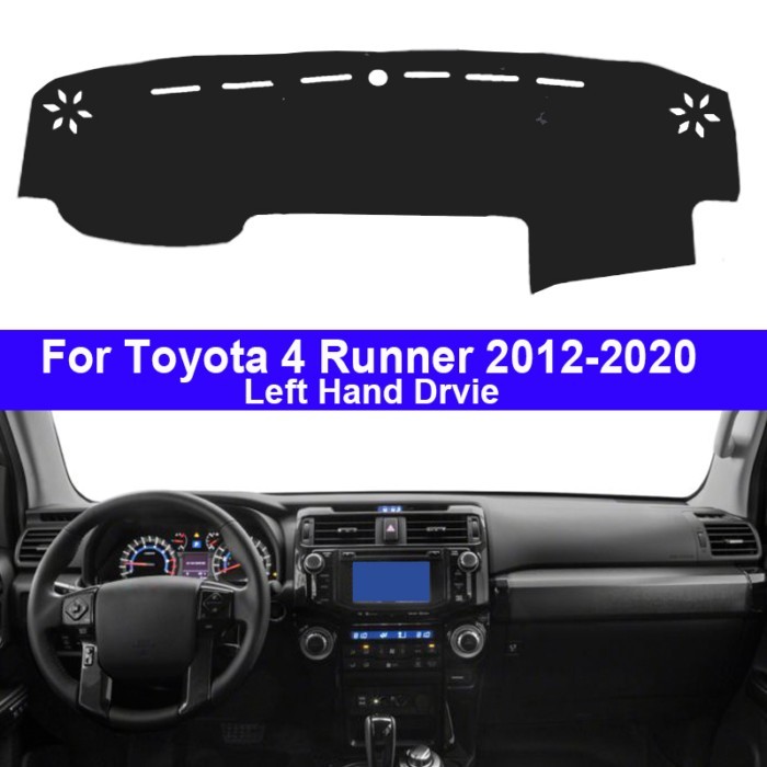 Car Auto Dashboard Cover Dashmat 2 Layers For Toyota 4 Runner 4Runner 2012 - 2020 LHD Pad Carpet Da