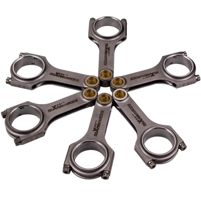 6x Forged 4340 Connecting Rods For BMW 328i 528i E36 E46 M52B28 Pleuel Bielle Conrods Connect Rod S