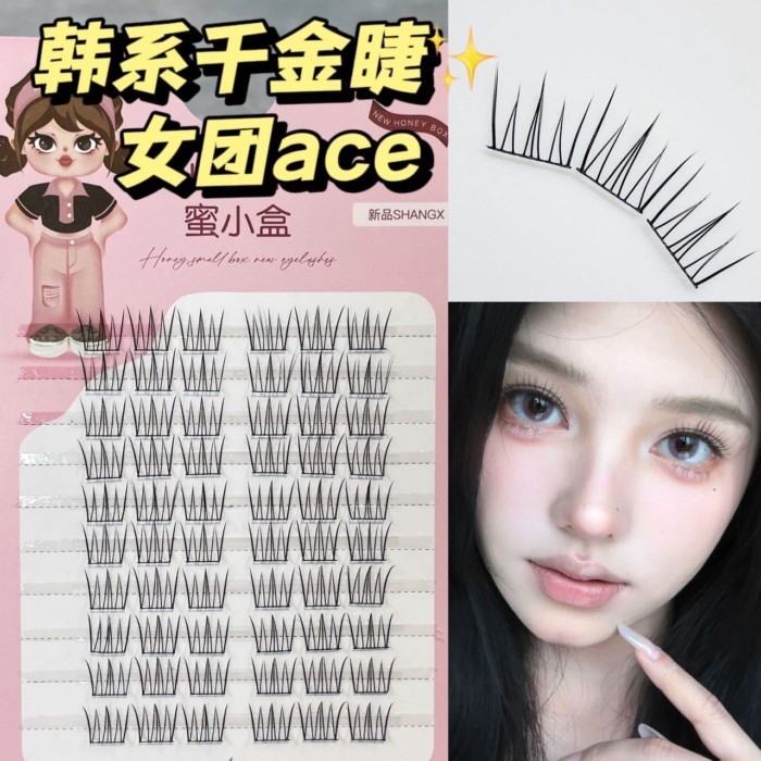 Daily Pseudo-Yan ACE Eyelashes ขนตาปลอมสไตล์เกาหลีธรรมชาติทุกวัน Pseudo-Yan ประณีต Vitality Eyelashe