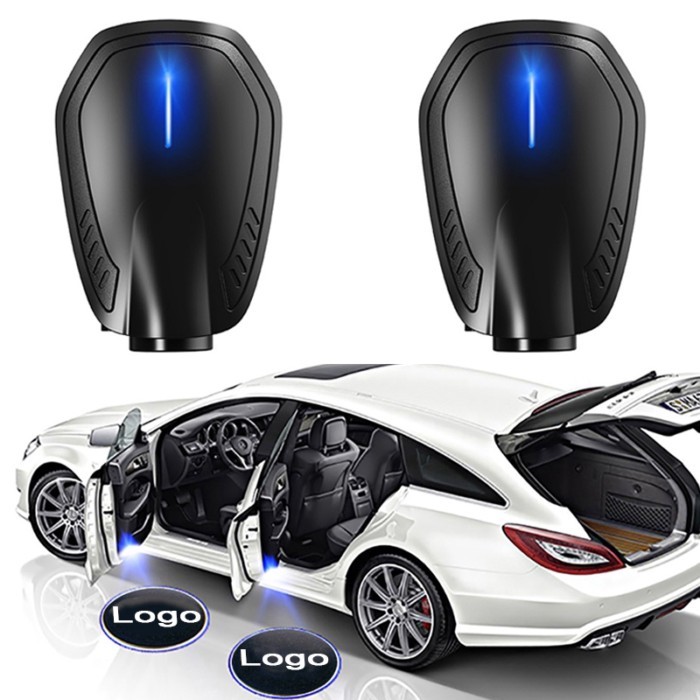 2pcs Rechargeable Led Car Door Laser Projector Custom Logo Ghost Shadow Night Lights Wireless Court