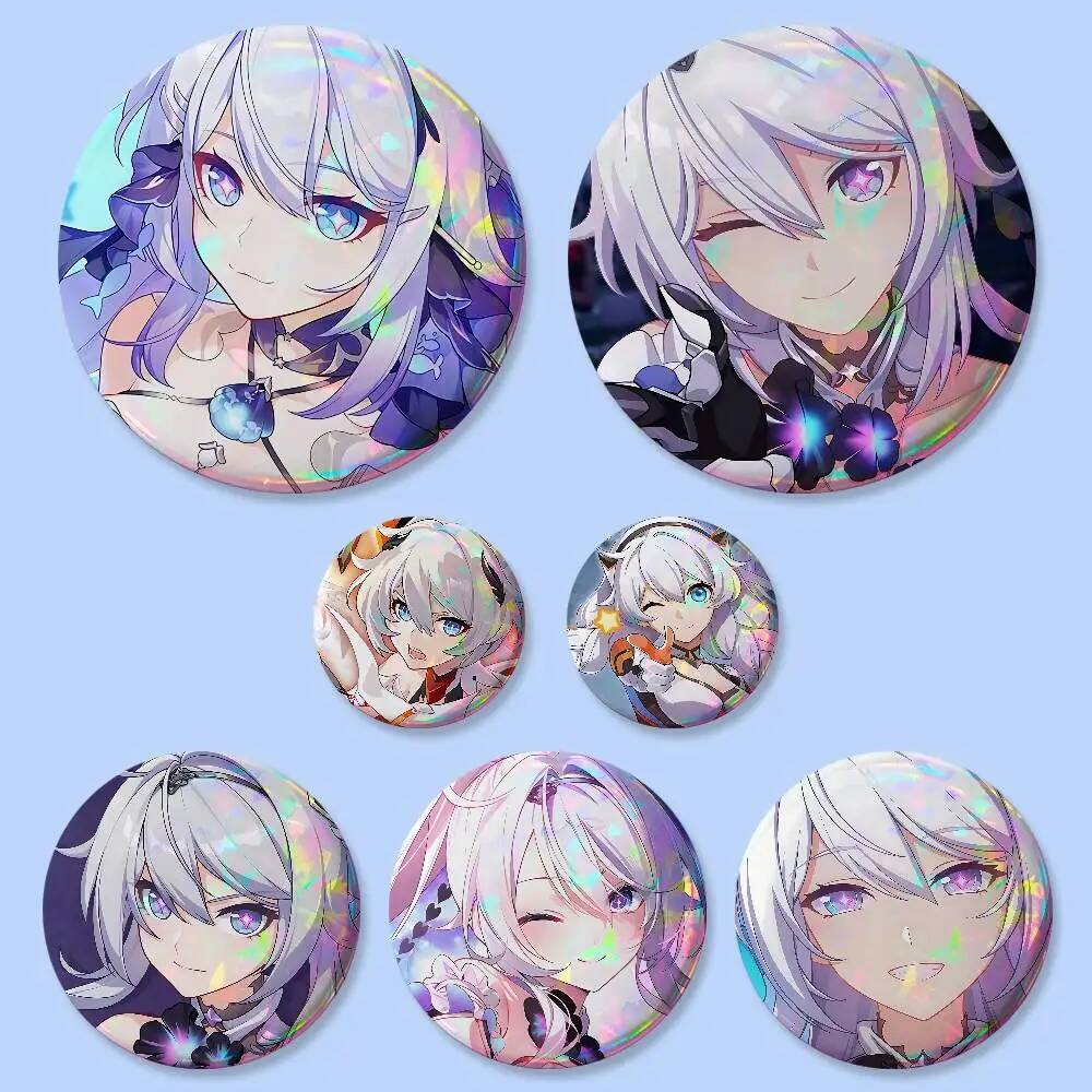 ป้าย Honkai Impact Kiana S สำหรับ cosplay และสะสม มาพร้อมขนาด 32/44/58 มม. เป็นของตกแต่งและที่ระลึก