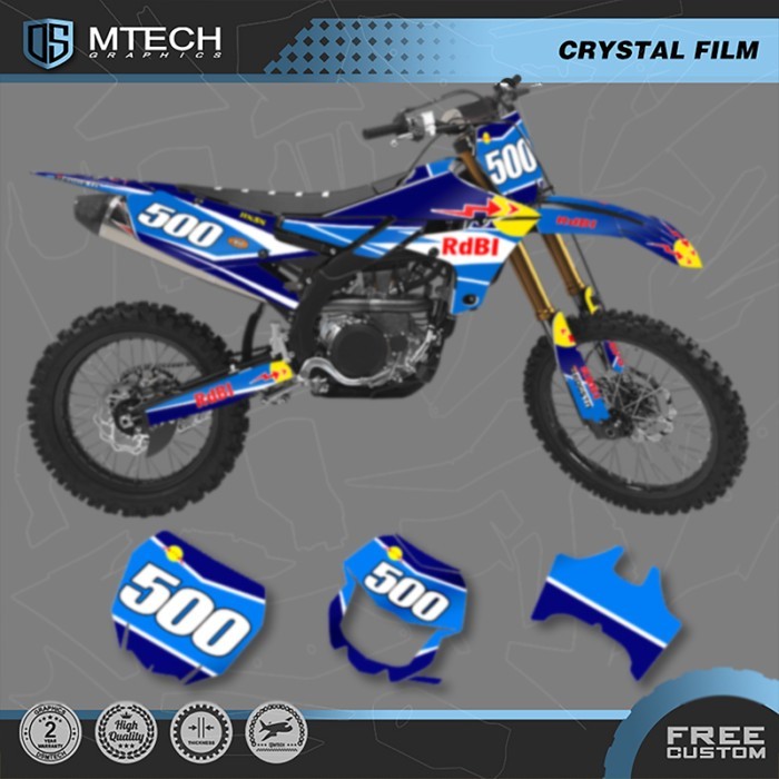 DSMTECH Motorcycle Sticker Graphics Decals for Yamaha YZ450F YZF 450 2018-2022 YZ250F YZF250 2019 2