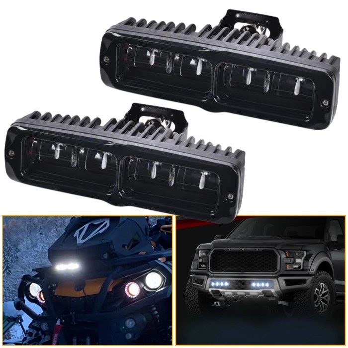 12V 24V LED Work Light Bar 20W Spot Beam LED Driving Fog Light for Off Road Truck SUV 4x4 ATV UTV M