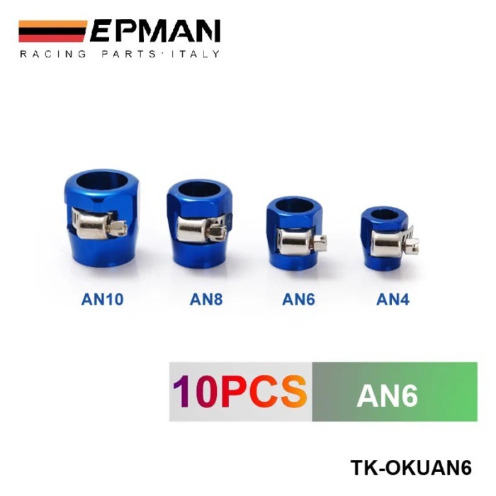 Racing AN6 16mm Straight Hose End Clamp Fittings EP-OKUAN6