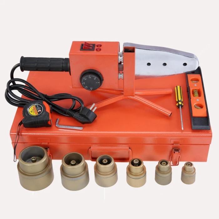 1500W AC220V 20-63mm 2" PPR PVC PB PE Water Pipe Dual Temperature Control Heat Weld Melt Machine So