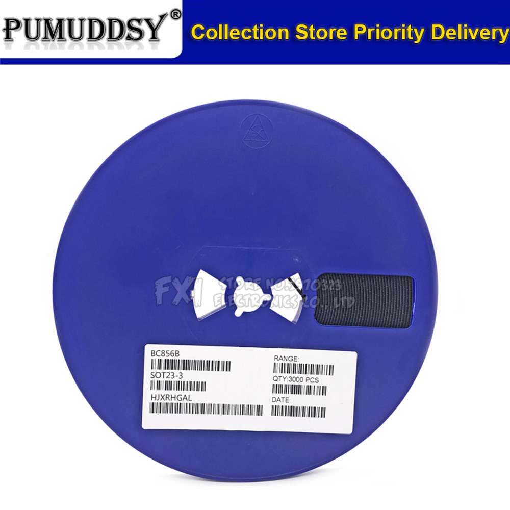 3000 ชิ้น BC856B SOT23 BC856 SOT SMD SOT-23 3B ทรานซิสเตอร์ใหม่