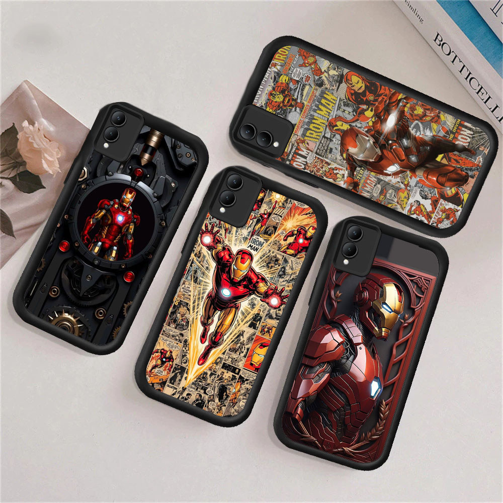 WA16 Iron Man สําหรับ Hp ชุบ VIVO IQOO Y200 Z9X V40 Z9 Y28 V29E Y35 Y19S Z1 V20 2024 Pro 5G วัสดุ TP
