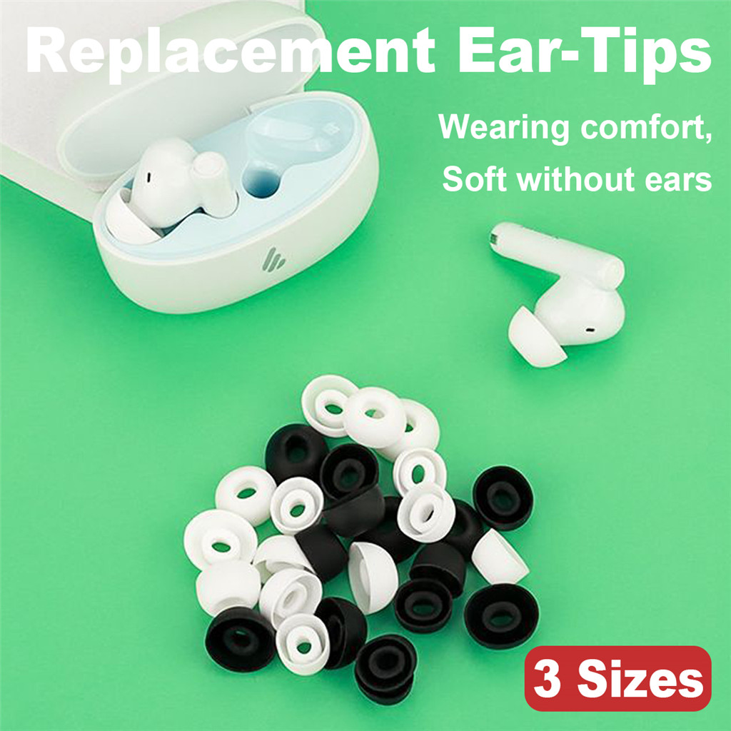 6 ชิ้นซิลิโคนหูเคล็ดลับใช้งานร่วมกับ EDIFIER Xemal X3 Plus X5 Pro เปลี่ยนหูฟังชนิดใส่ในหูหูฟังแบบนุ่