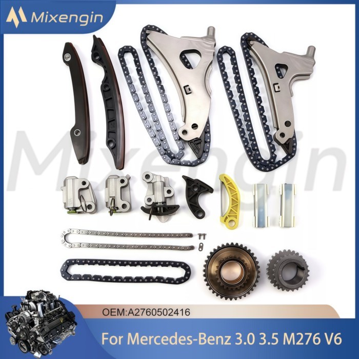 Auto Engine Parts Timing Chain Kit For Mercedes-Benz 3.0 3.5 L T V6 M276 C300 C350 C400 C43 C450 CL