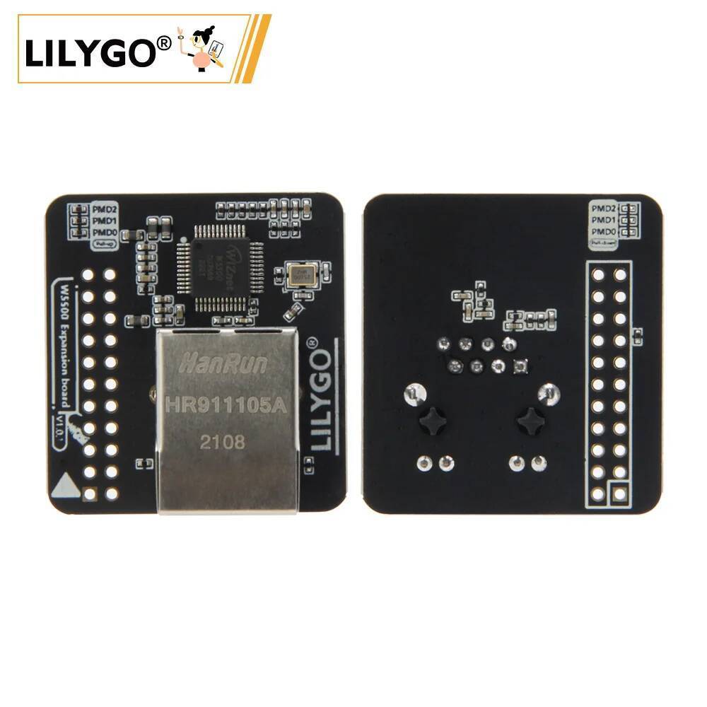 ลิลลี่โก® T-Relay-W5500 Ethernet Shield ใช้สําหรับ T-Relay 4-Way หรือ 8-Way Development Board