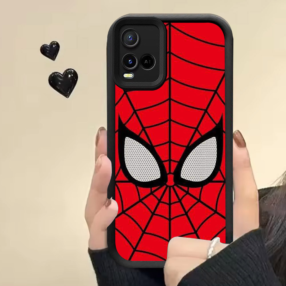 R4 เคสซิลิโคน Spider-Man สําหรับ VIVO Y33t Y33s Y21e Y21 Y21s Y21t V20 Pro