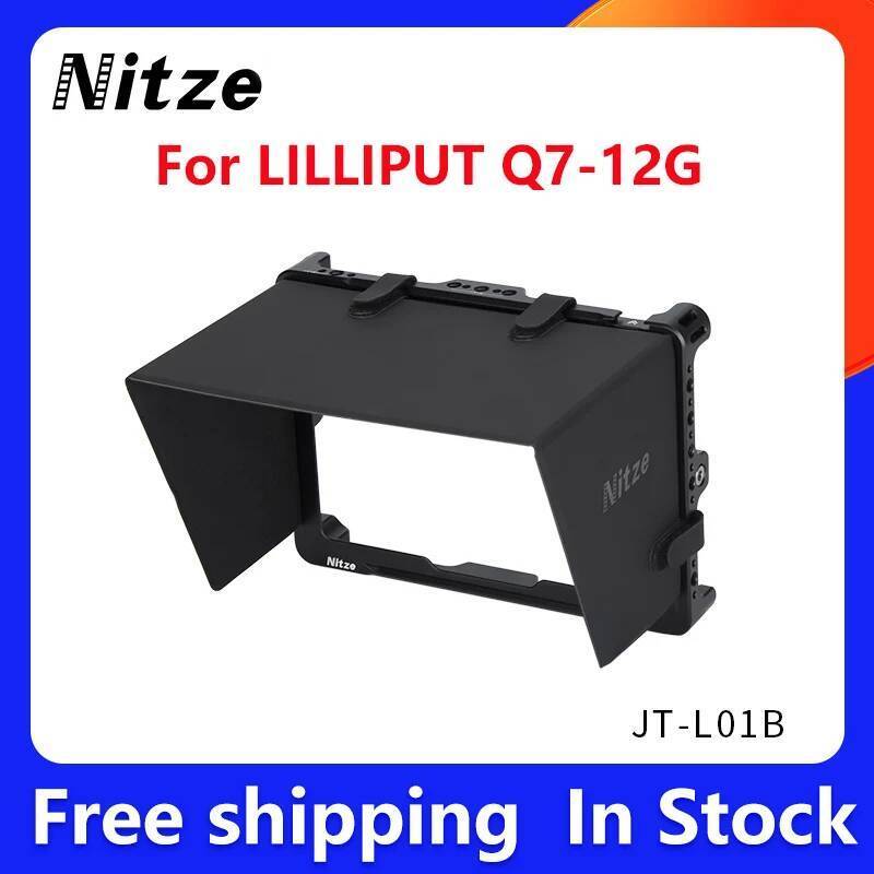 Nitze Monitor กรงสําหรับLILLIPUT Q7-12G 7 "Sunhood Monitorกรงอลูมิเนียม