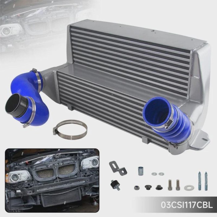 Black/Blue/Red Intercooler Kit Competition for EVO III BMW 335(x)i E90/E91/E92/93 335is E92 135i E8