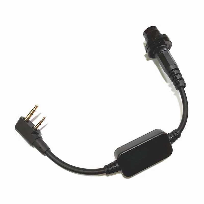 ▥ An/Prc152 /Prc-148 Harris Walkie Talkie 6พิน Kenwood Adapte สำหรับ PTT AMPLIFIED REAL ขโมย Dy