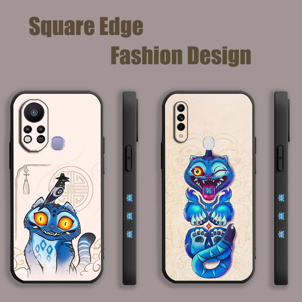 ปลอกสําหรับ OPPO A53 A76 Reno6z A95 Lite A96 A77 X5 Pro Reno 7 Reno 8 Derpy Tiger Kpop Demon Hunters