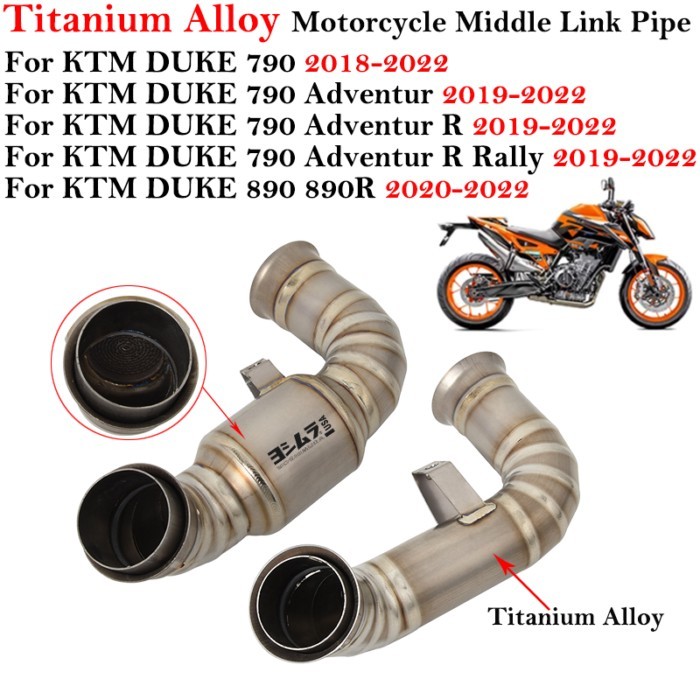 For KTM DUKE 790 Duke 890/890R 18-22 KTM 790 Adventur R Ktm790 R Rally 19-22 Motorcycle Exhaust Tit